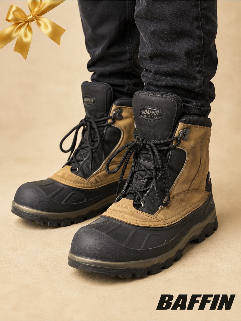 Baffin Duke Winter Boots Men’s Size 11 Clay Waterproof Insulated Snow Boots